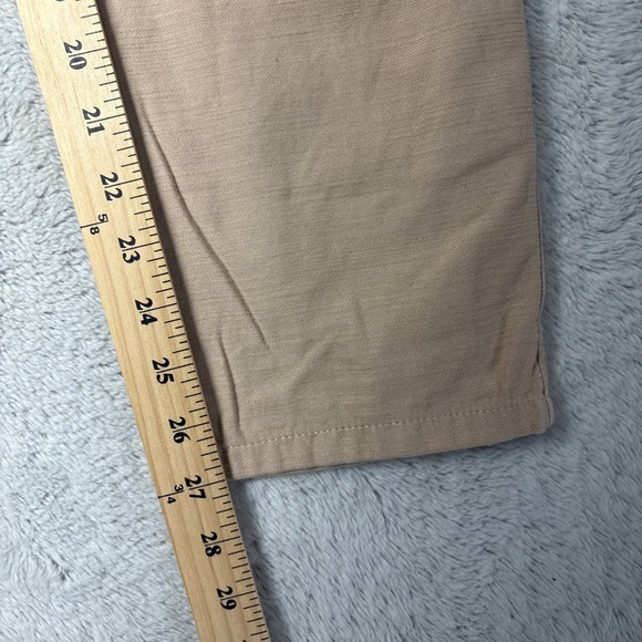 J Crew Women Drawstring Waist Straight Leg Casual Pants Sz S Tan Preppy Coastal - Picture 5 of 7